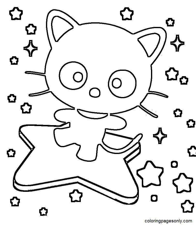 Çocuklar İçin Chococat Boyama Sayfaları 