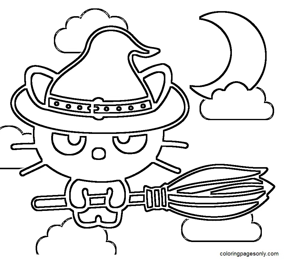Çocuklar İçin Chococat Boyama Sayfaları 