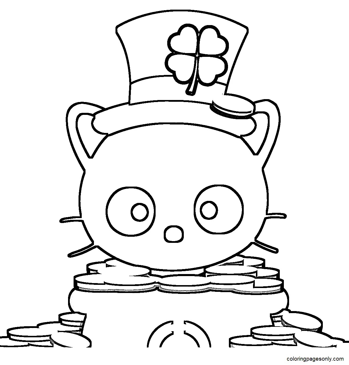 Çocuklar İçin Chococat Boyama Sayfaları 