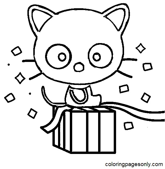 Çocuklar İçin Chococat Boyama Sayfaları 