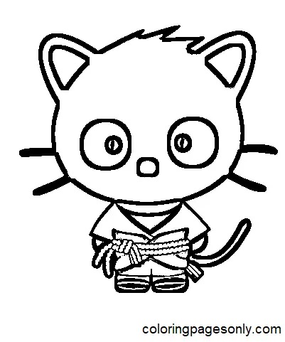 Çocuklar İçin Chococat Boyama Sayfaları 