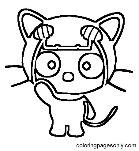 Çocuklar İçin Chococat Boyama Sayfaları 