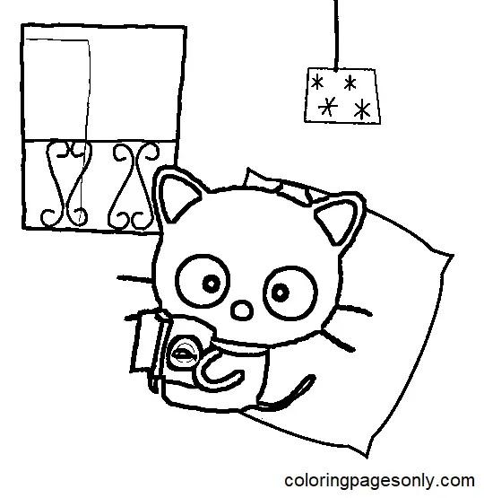 Çocuklar İçin Chococat Boyama Sayfaları 