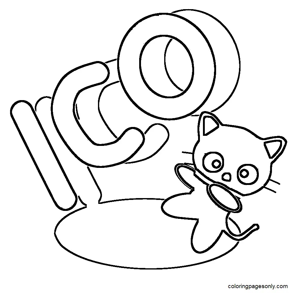 Çocuklar İçin Chococat Boyama Sayfaları 