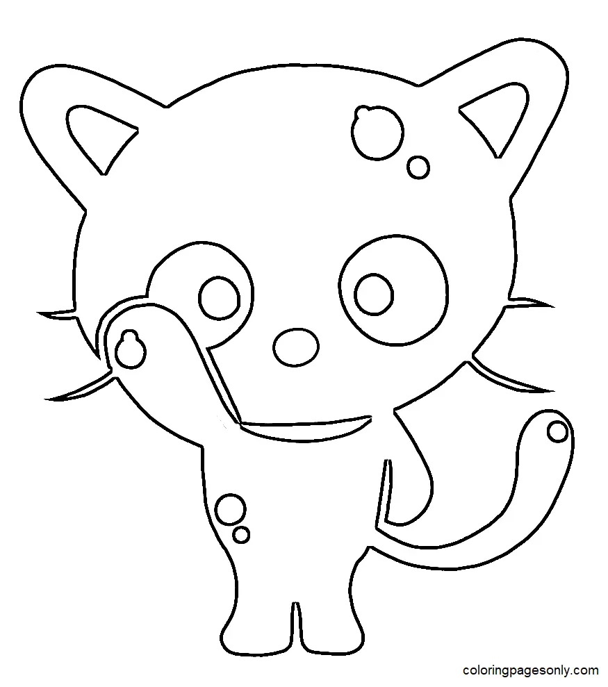 Çocuklar İçin Chococat Boyama Sayfaları 