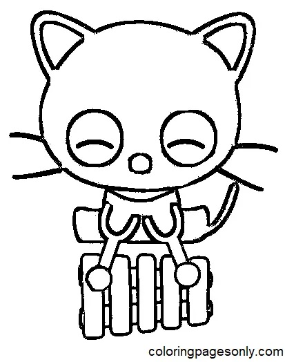 Çocuklar İçin Chococat Boyama Sayfaları 
