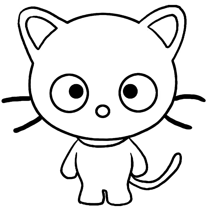 Çocuklar İçin Chococat Boyama Sayfaları 