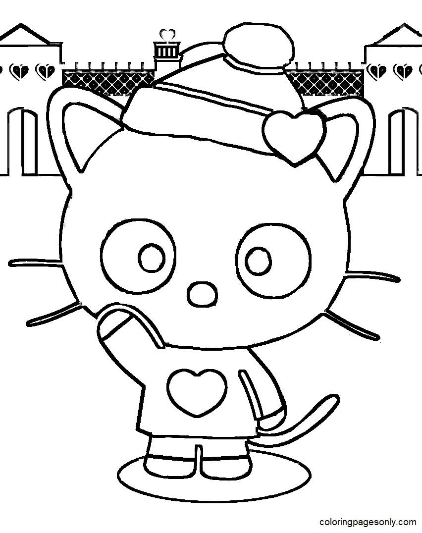 Çocuklar İçin Chococat Boyama Sayfaları 