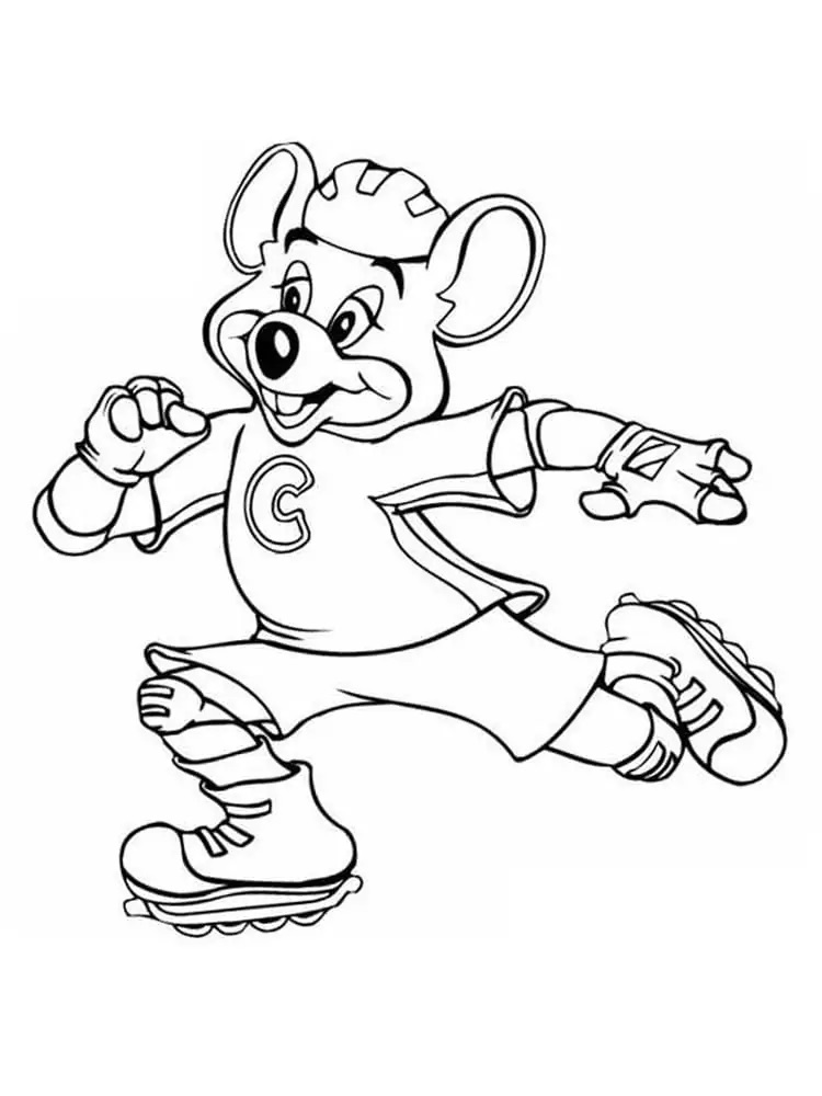 Çocuklar İçin Chuck e Cheese Boyama Sayfaları 