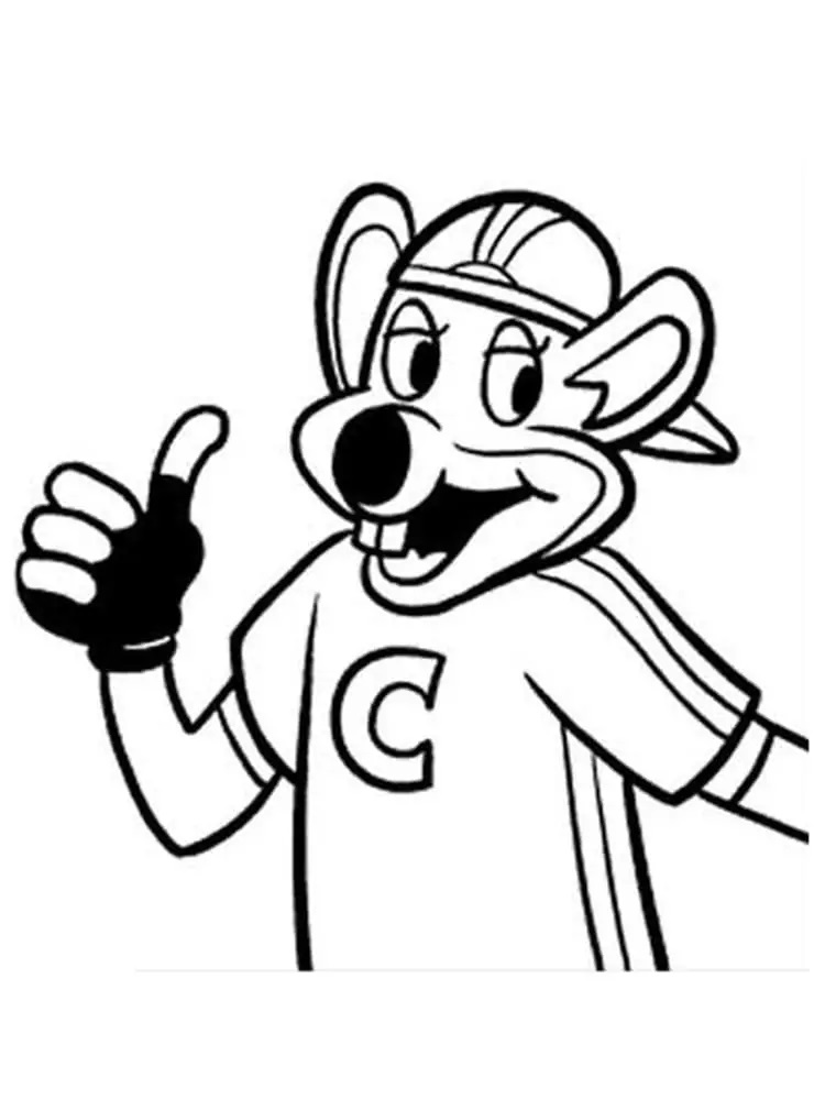 Çocuklar İçin Chuck e Cheese Boyama Sayfaları 