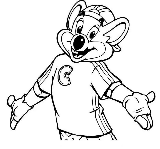 Çocuklar İçin Chuck e Cheese Boyama Sayfaları 