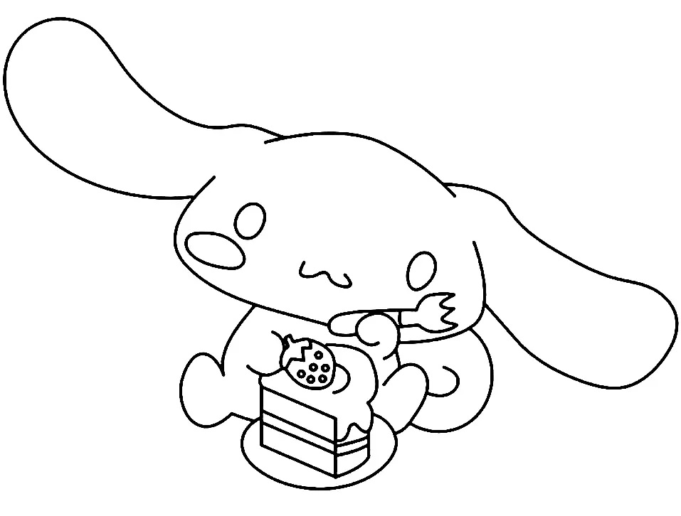 Çocuklar İçin Cinnamoroll Boyama Sayfaları 
