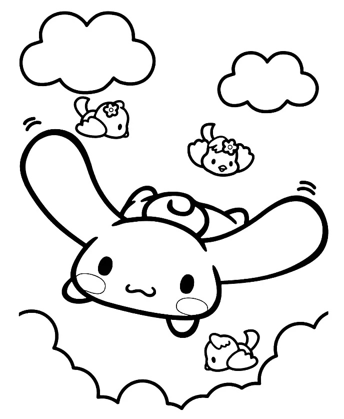 Çocuklar İçin Cinnamoroll Boyama Sayfaları 
