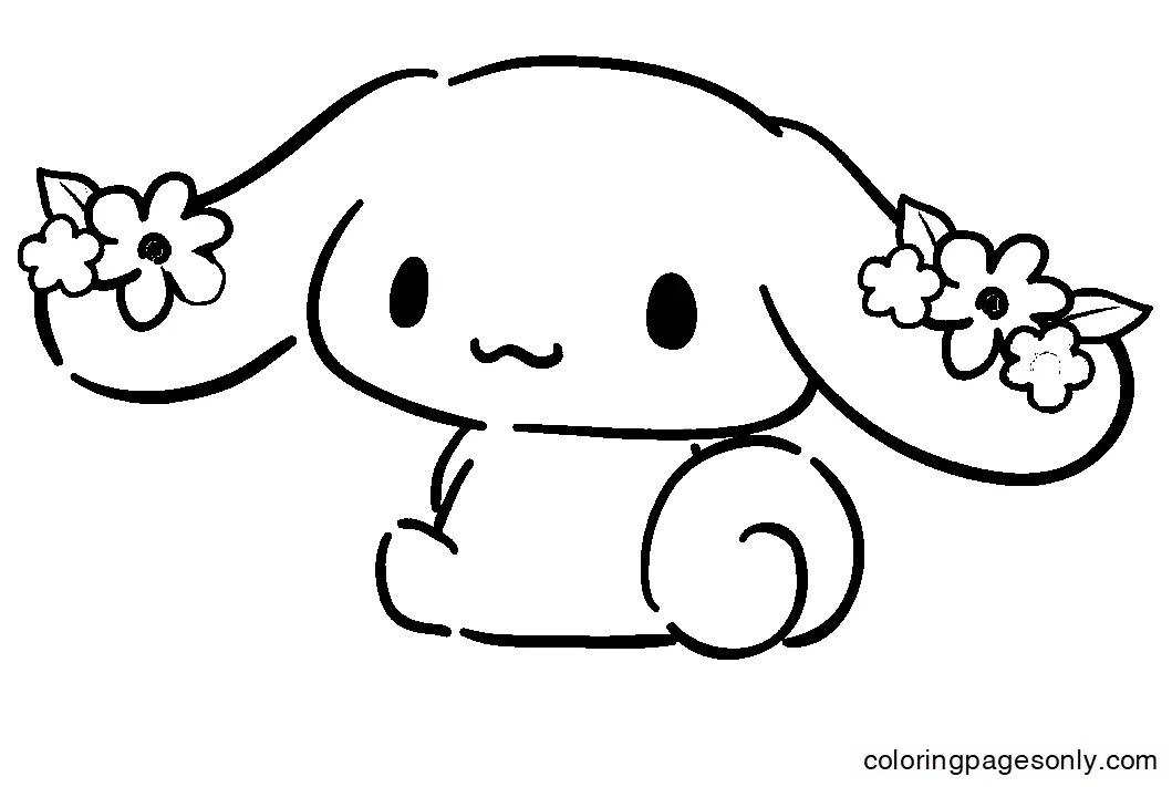 Çocuklar İçin Cinnamoroll Boyama Sayfaları 