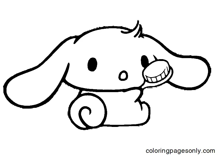 Çocuklar İçin Cinnamoroll Boyama Sayfaları 