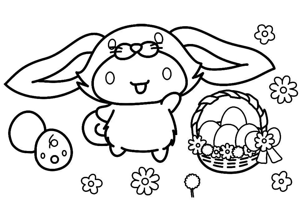 Çocuklar İçin Cinnamoroll Boyama Sayfaları 