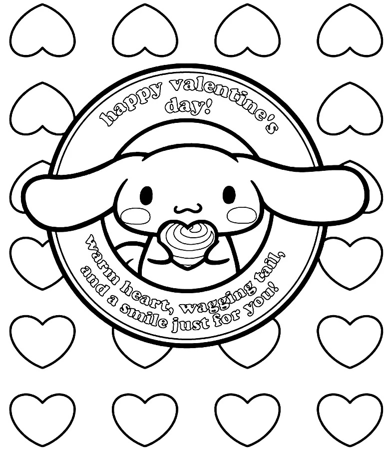 Çocuklar İçin Cinnamoroll Boyama Sayfaları 