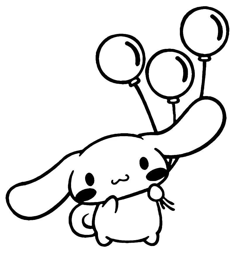 Çocuklar İçin Cinnamoroll Boyama Sayfaları 