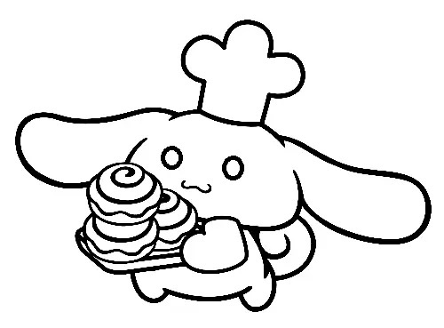 Çocuklar İçin Cinnamoroll Boyama Sayfaları 