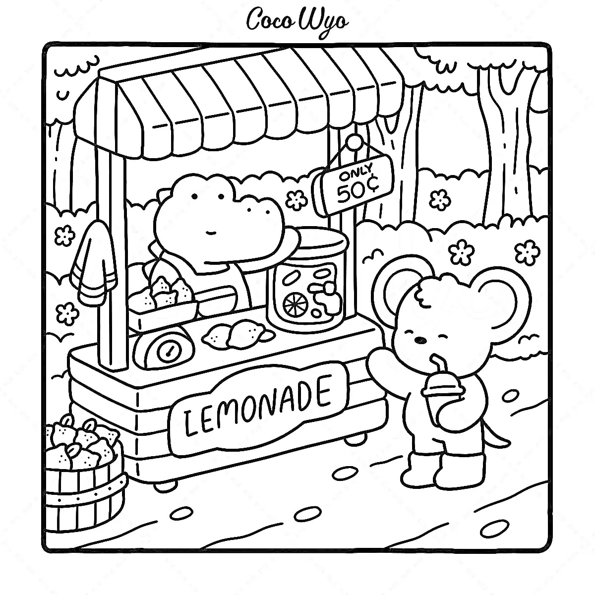 Çocuklar İçin coco-wyo Boyama Sayfaları 