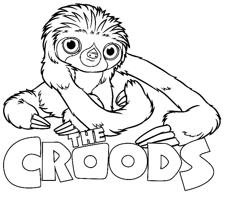 Çocuklar İçin croods Boyama Sayfaları 