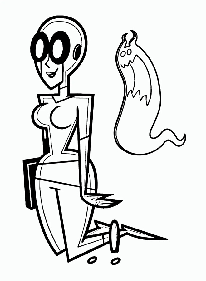 Çocuklar İçin Danny Phantom Boyama Sayfaları 