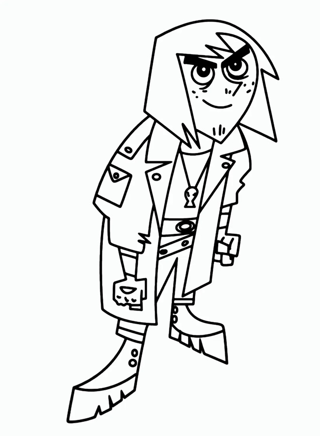 Çocuklar İçin Danny Phantom Boyama Sayfaları 