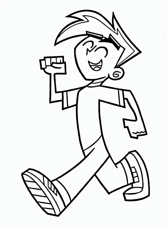 Çocuklar İçin Danny Phantom Boyama Sayfaları 
