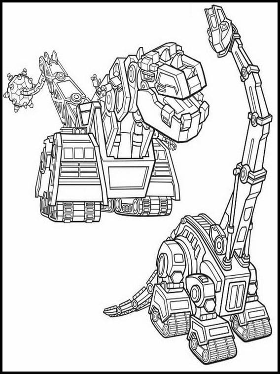 Çocuklar İçin Dinotrux Boyama Sayfaları 