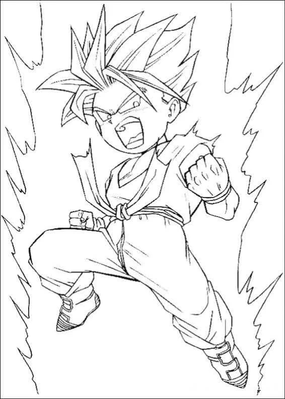 Çocuklar İçin Dragon Ball Boyama Sayfaları 