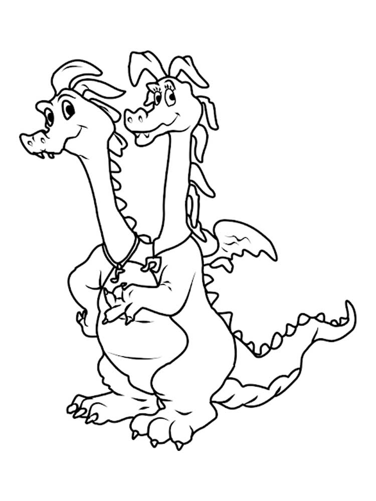 Çocuklar İçin Dragon Tales Ejderha Hikayeleri Boyama Sayfaları 
