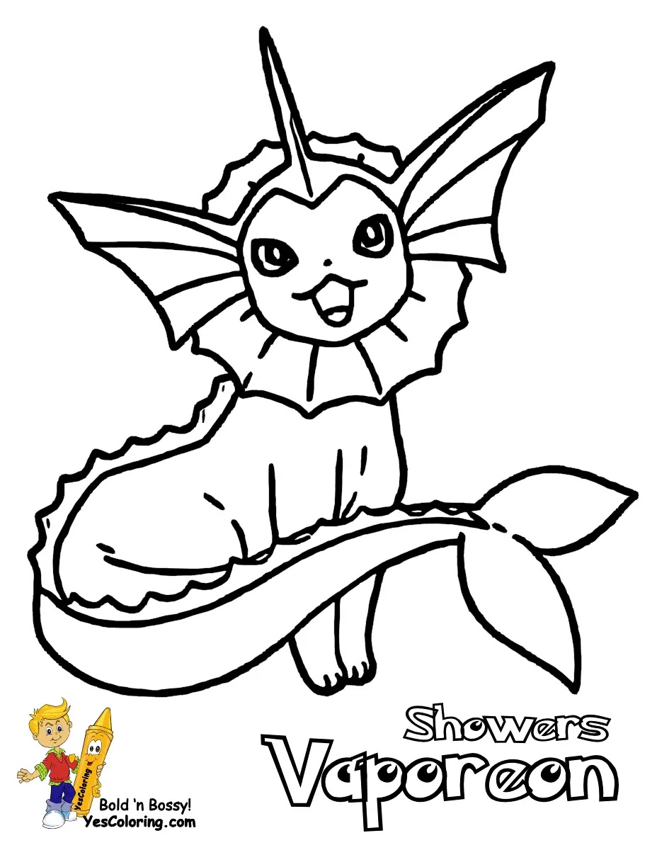 Çocuklar İçin Eevee Pokemon Boyama Sayfaları 
