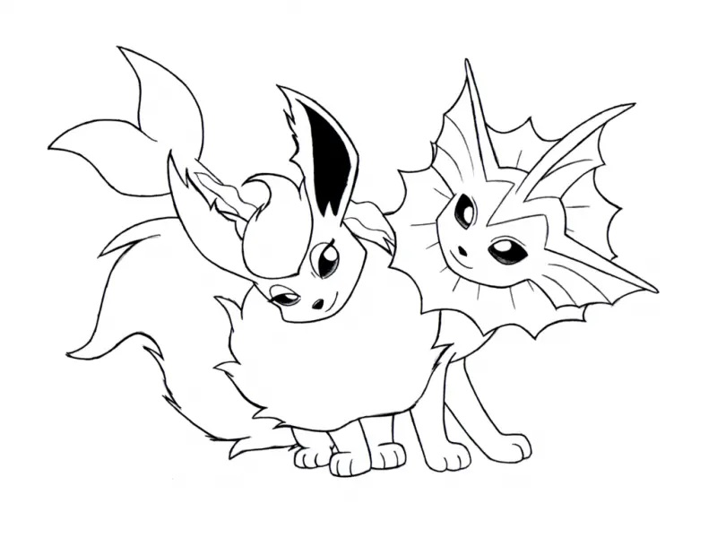Çocuklar İçin Eevee Pokemon Boyama Sayfaları 