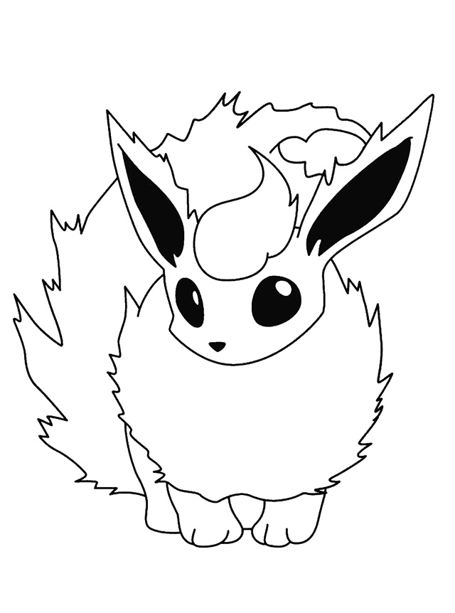 Çocuklar İçin Eevee Pokemon Boyama Sayfaları 