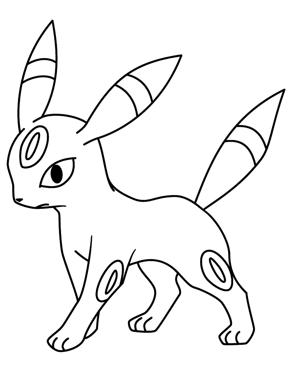 Çocuklar İçin Eevee Pokemon Boyama Sayfaları 