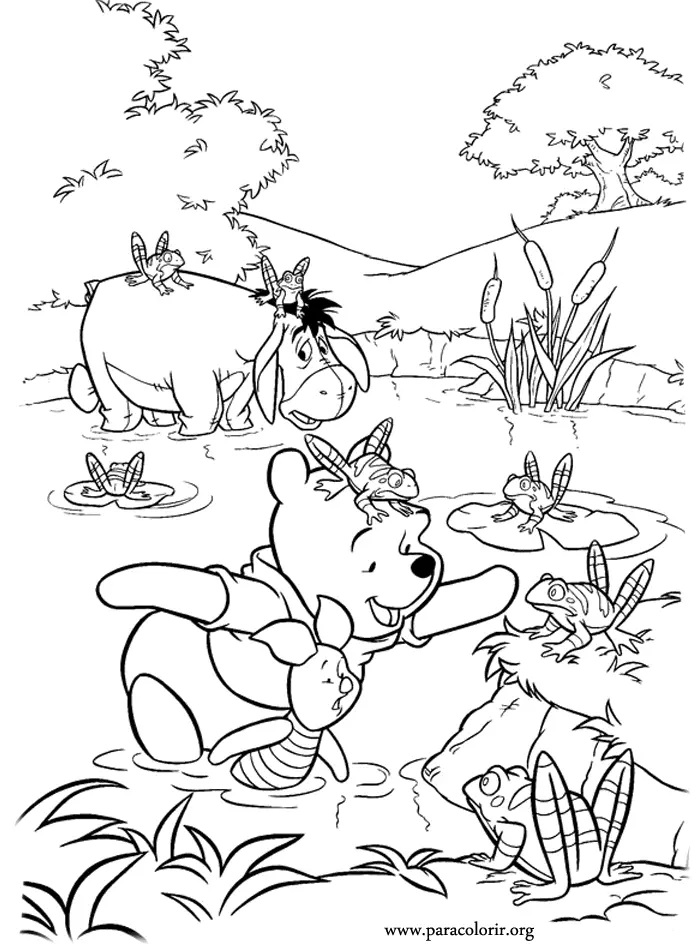 Çocuklar İçin Eeyore Boyama Sayfaları 