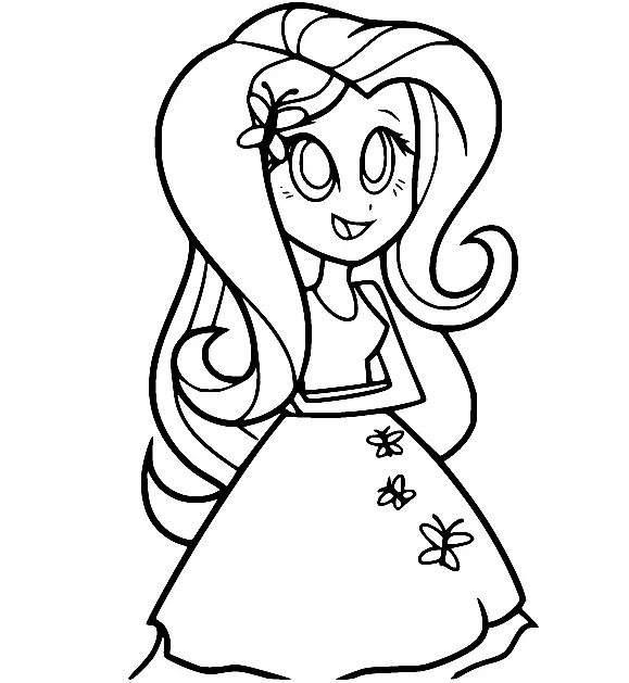 Çocuklar İçin Equestria Girls Boyama Sayfaları 