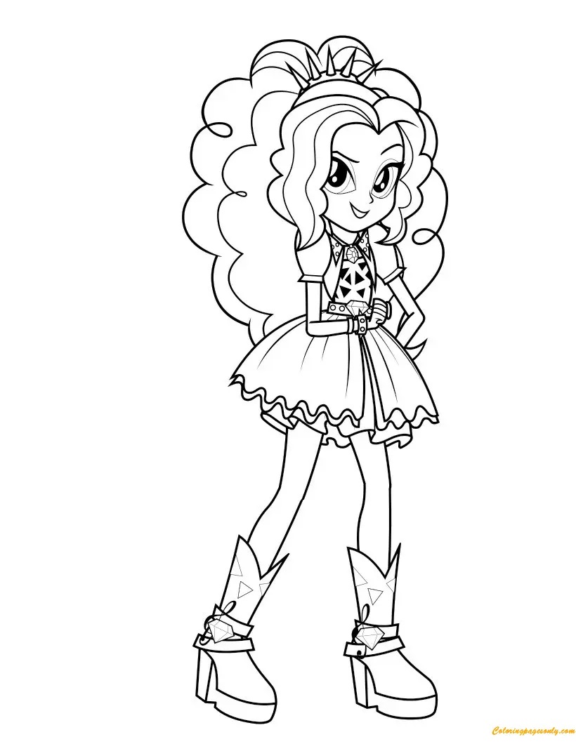 Çocuklar İçin Equestria Girls Boyama Sayfaları 