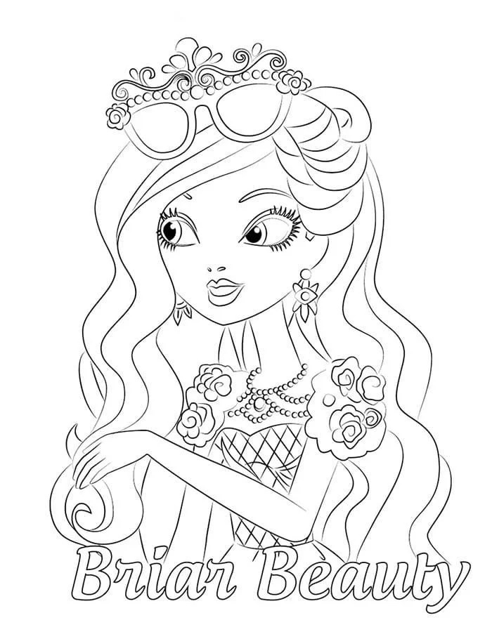 Çocuklar İçin Ever After High Boyama Sayfaları 