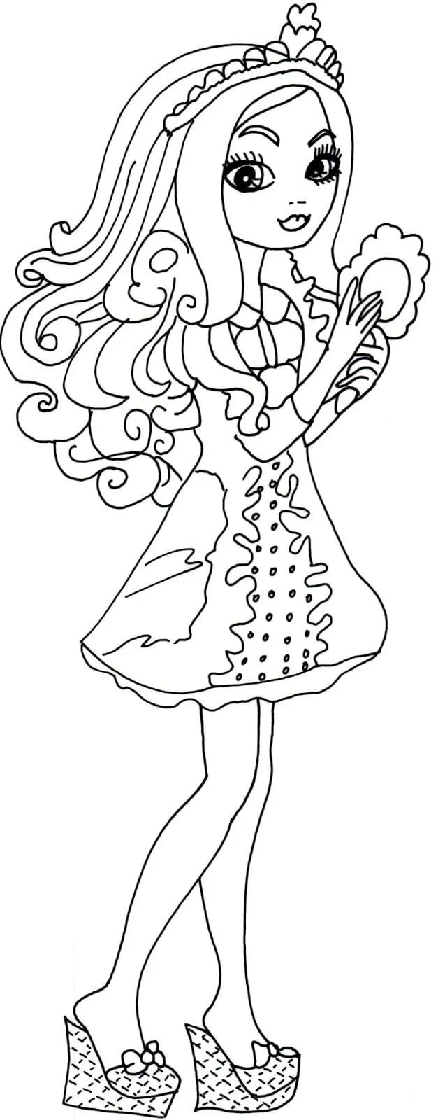 Çocuklar İçin Ever After High Boyama Sayfaları 
