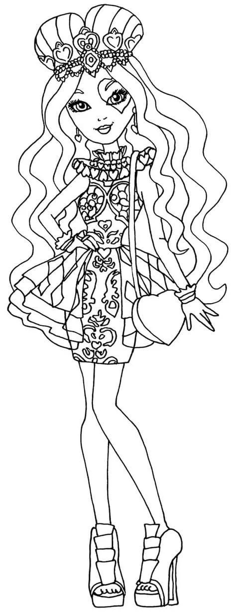 Çocuklar İçin Ever After High Boyama Sayfaları 