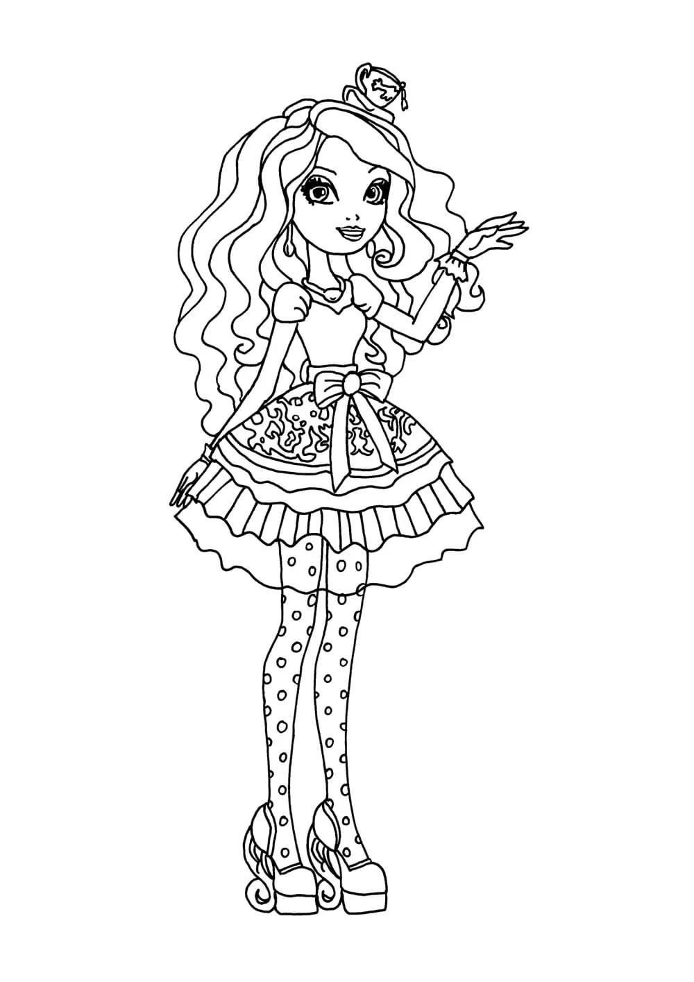 Çocuklar İçin Ever After High Boyama Sayfaları 