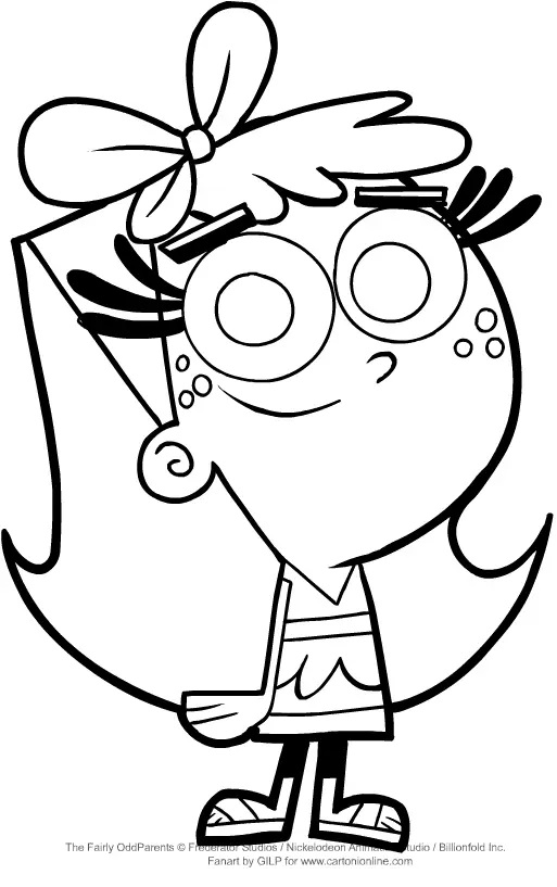 Çocuklar İçin Fairly Oddparents Boyama Sayfaları 