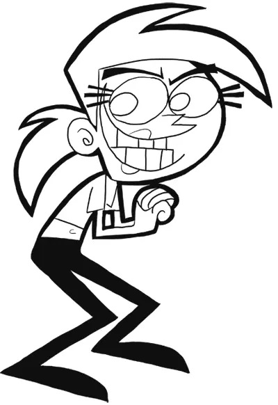 Çocuklar İçin Fairly Oddparents Boyama Sayfaları 