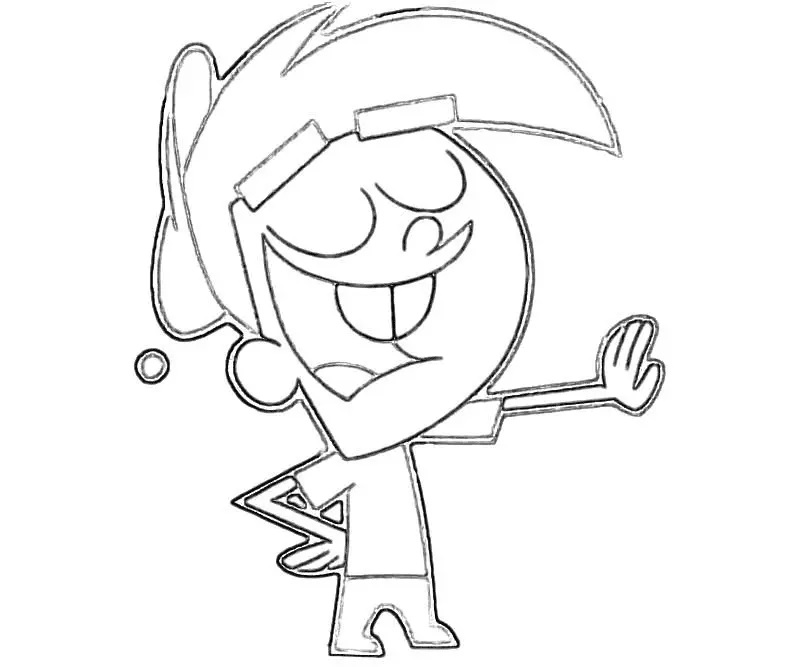 Çocuklar İçin Fairly Oddparents Boyama Sayfaları 