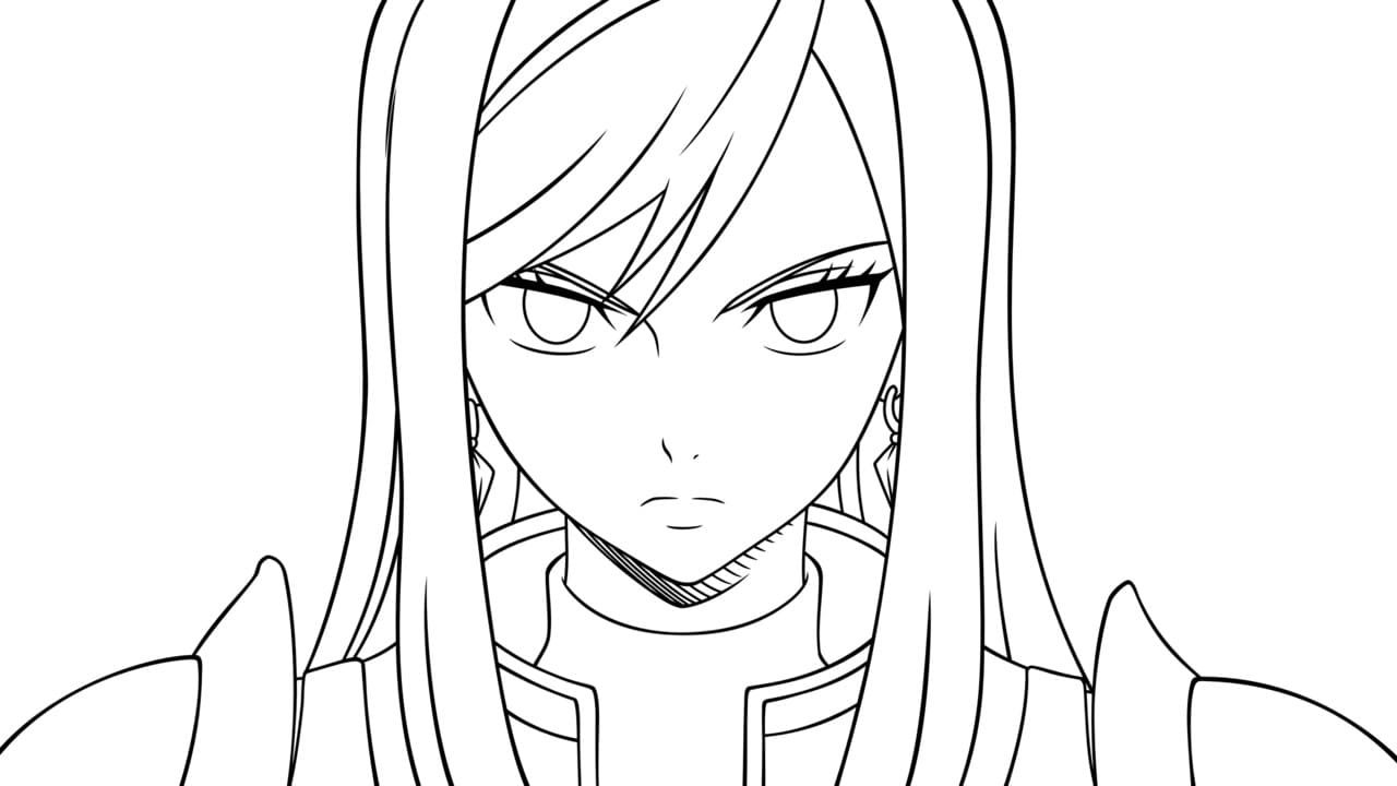 Çocuklar İçin Fairy Tail Boyama Sayfaları 