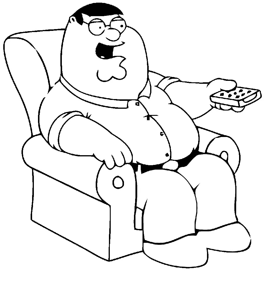 Çocuklar İçin Family Guy Boyama Sayfaları 