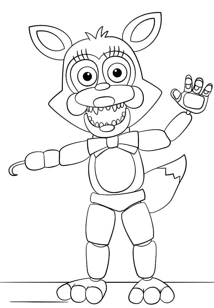 Çocuklar İçin Five Nights At Freddy Boyama Sayfaları 