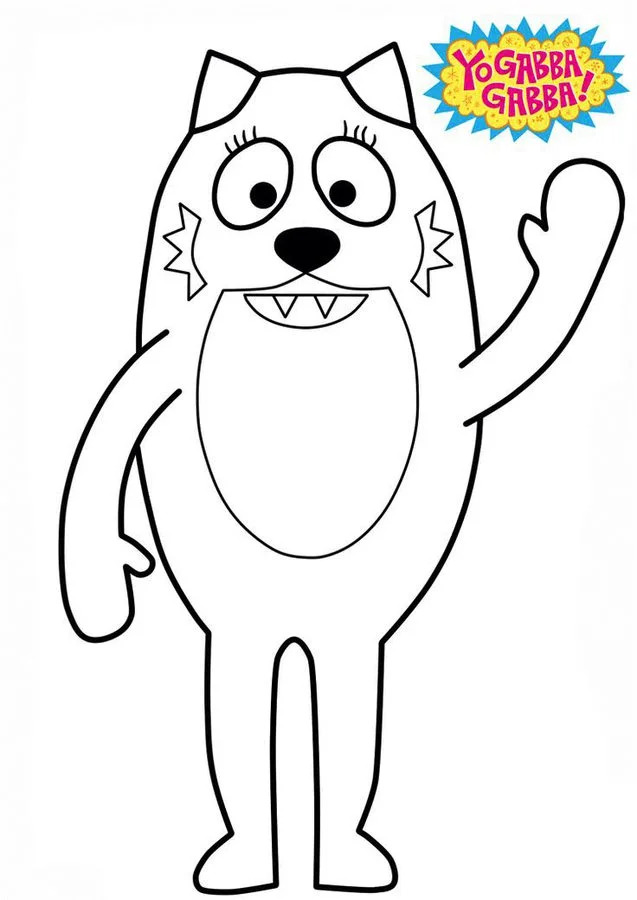 Çocuklar İçin Gabba Gabba Boyama Sayfaları 