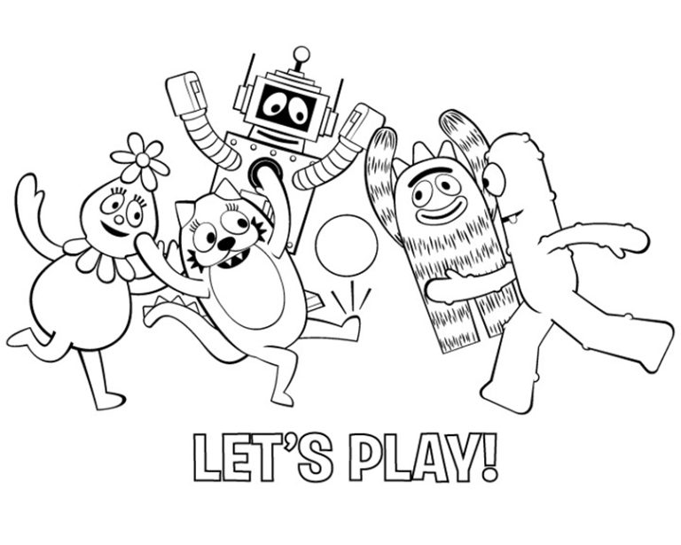 Çocuklar İçin Gabba Gabba Boyama Sayfaları 
